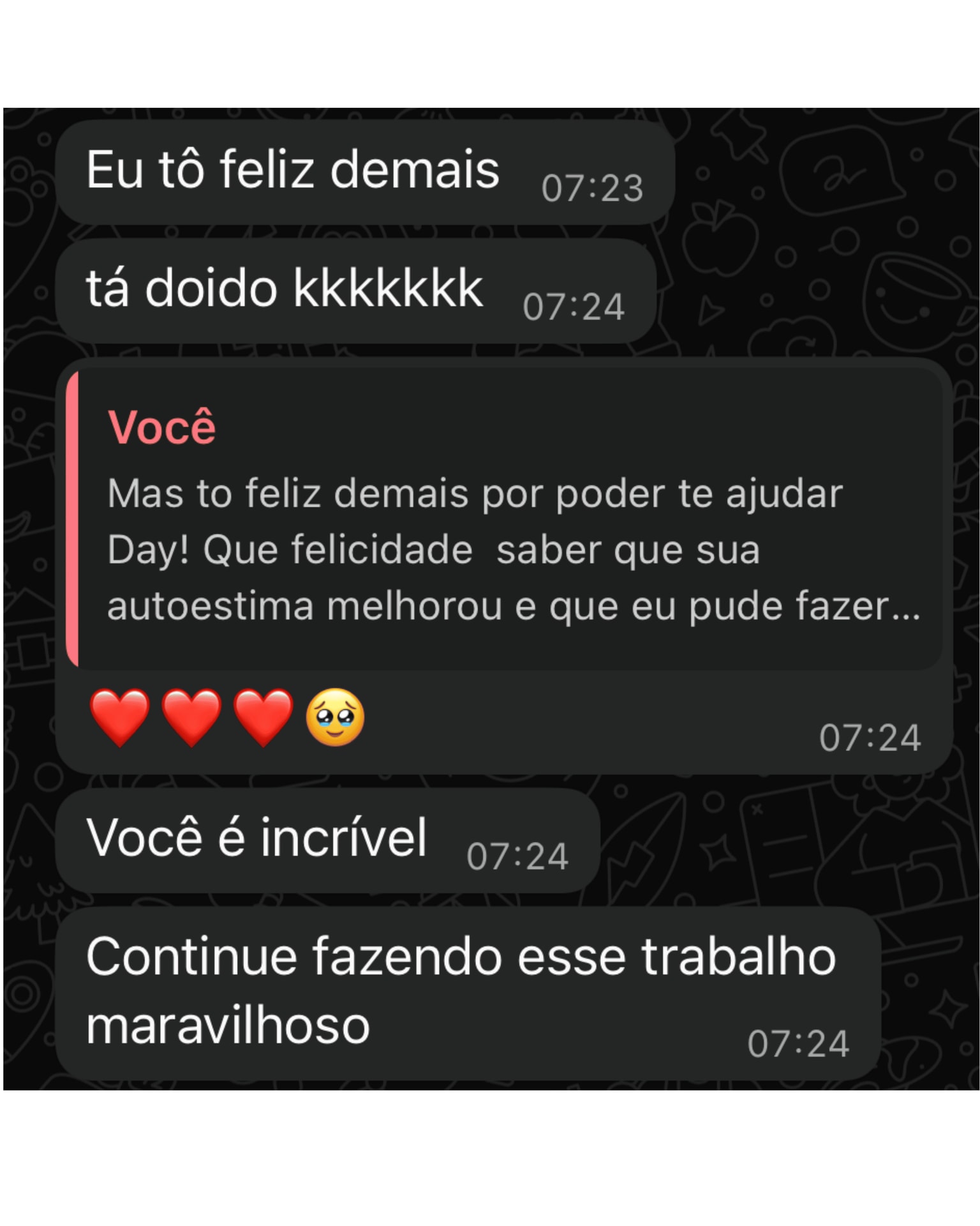 Depoimento de cliente satisfeita com o tratamento Indérmis